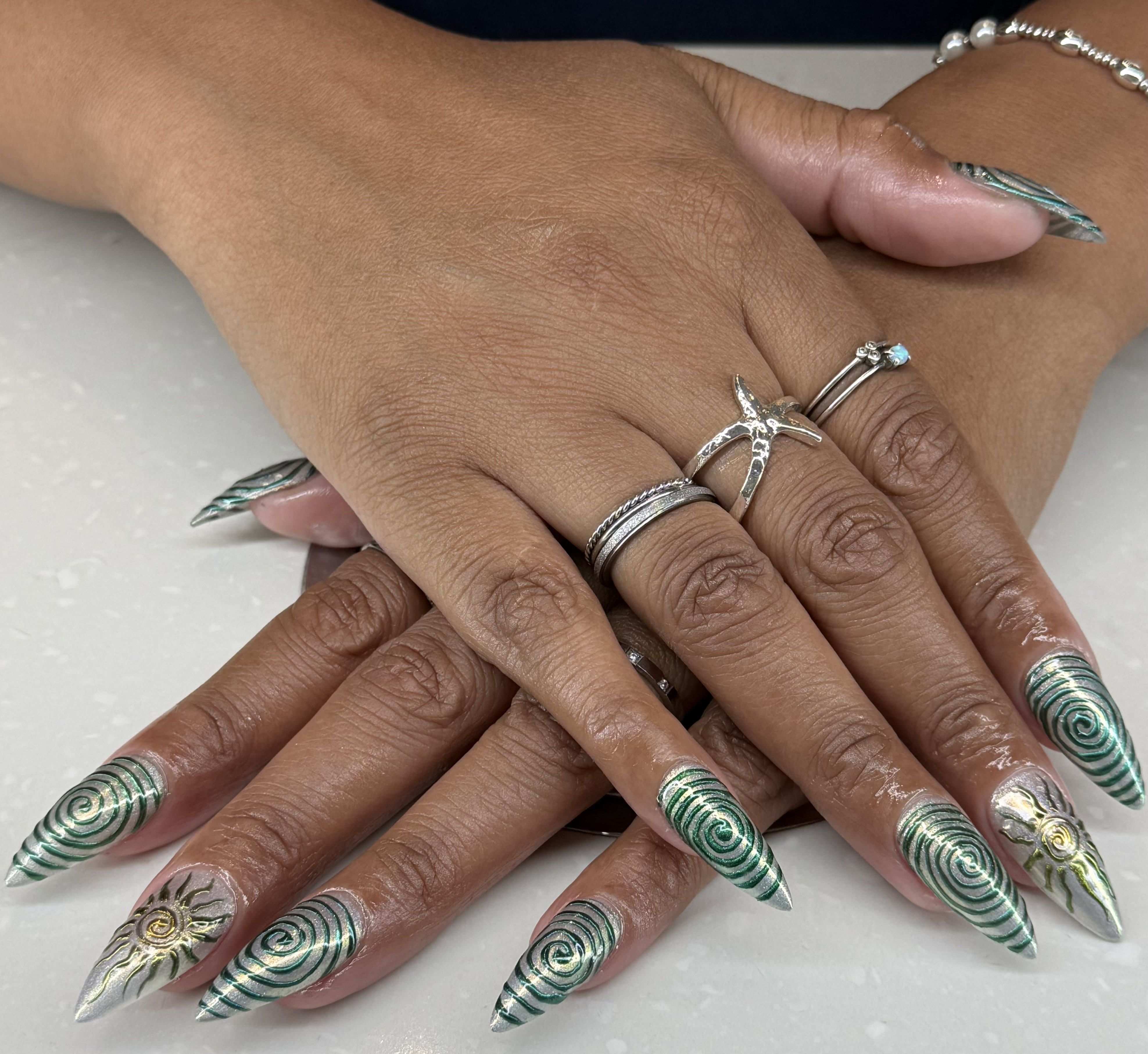 May on-set photo from the Nashville Nails timeline